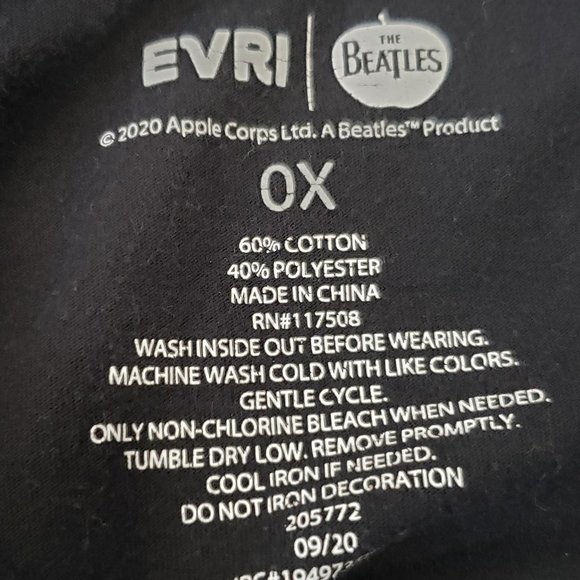 Evri The Beatles Abbey Road Iconic Street Graphic Shirt 0X - Picture 6 of 6